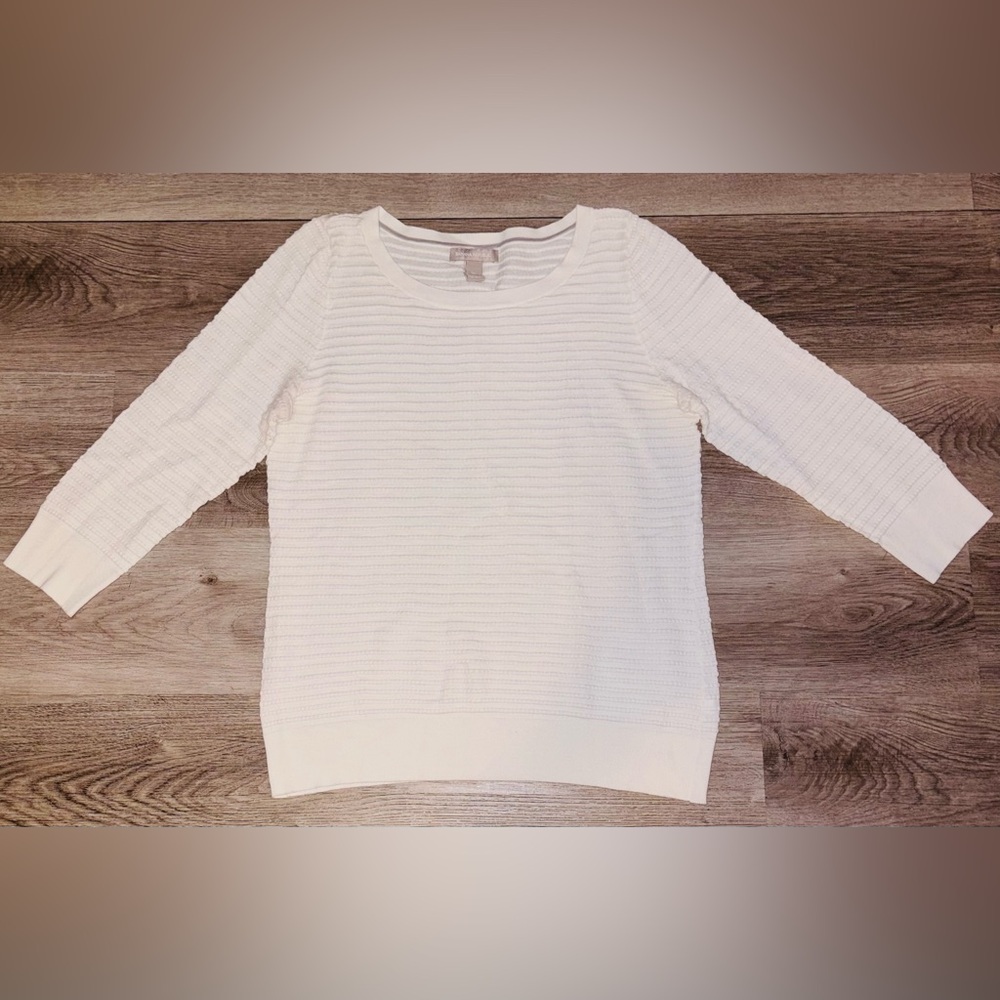 Banana Republic Cream Ribbed Sweater
